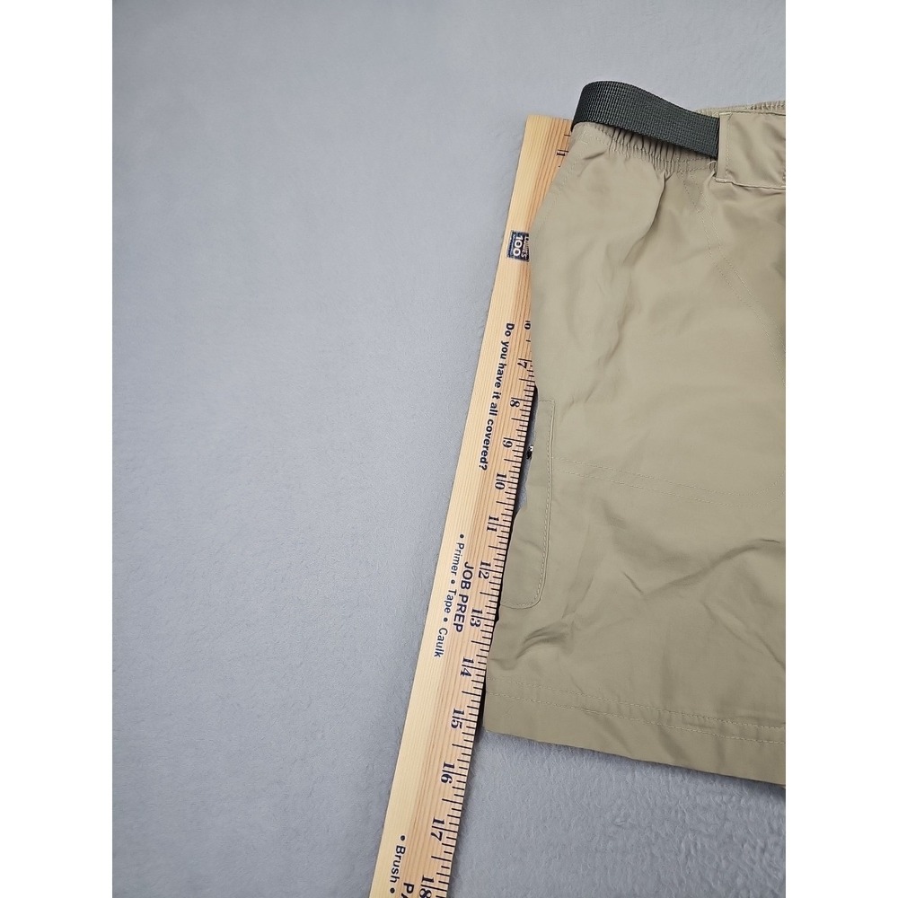 NEW Columbia Shorts Women's XL Khaki Nylon Cargo Hiking Belted Outdoor $45 - Picture 3 of 10